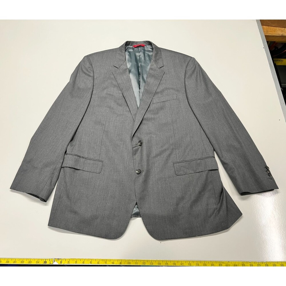 Samuelsohn Loro Piana Super 120s Wool Blazer Gray 50R 44L Tall